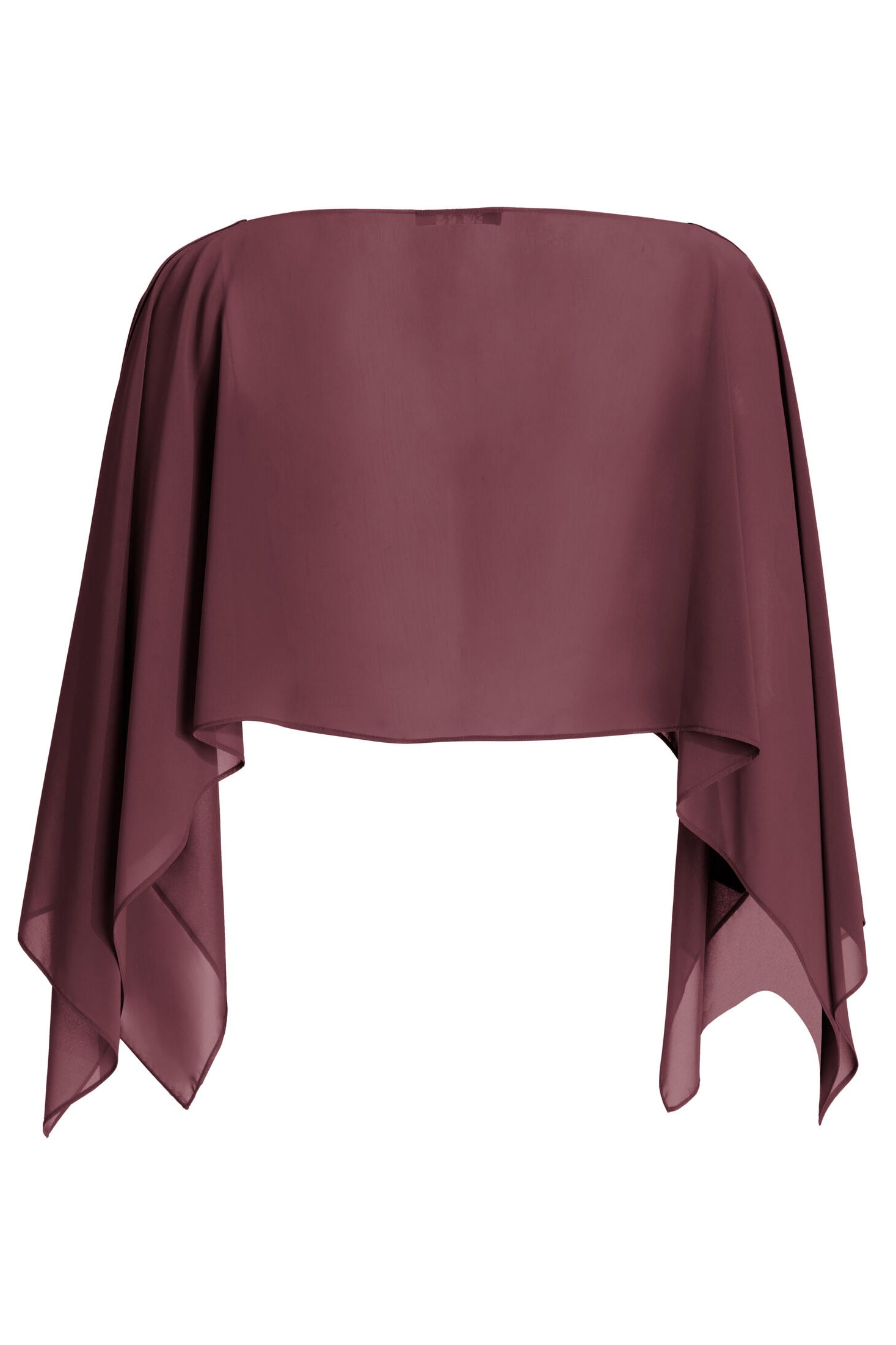 Schlupf-Stola aus Chiffon mit Ärmelschlitzen