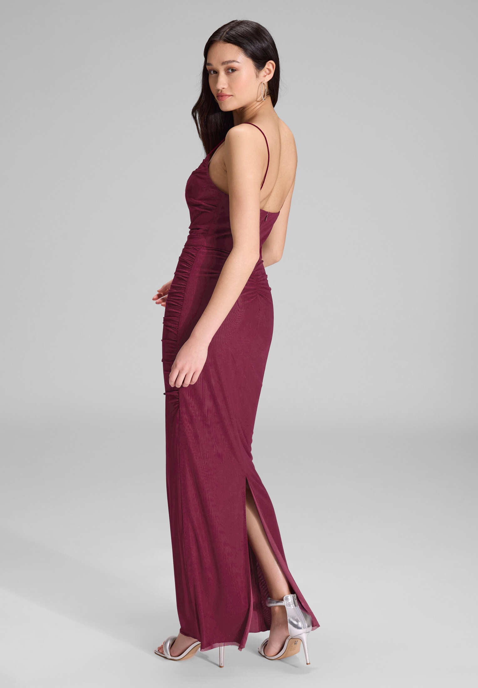 Bodycon-Kleid mit feinen Raffungen