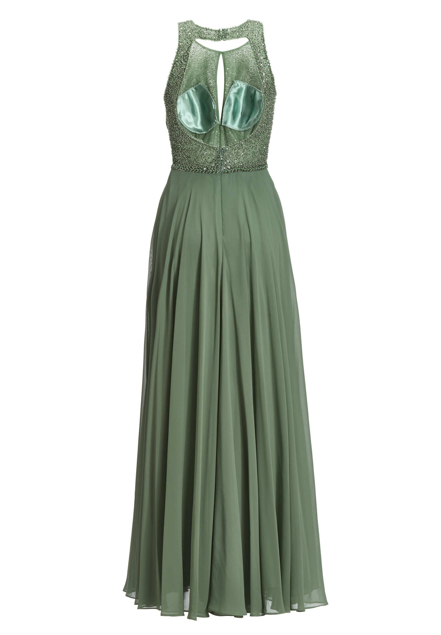 Abendkleid mit Stickerei und Cut-Out Detail