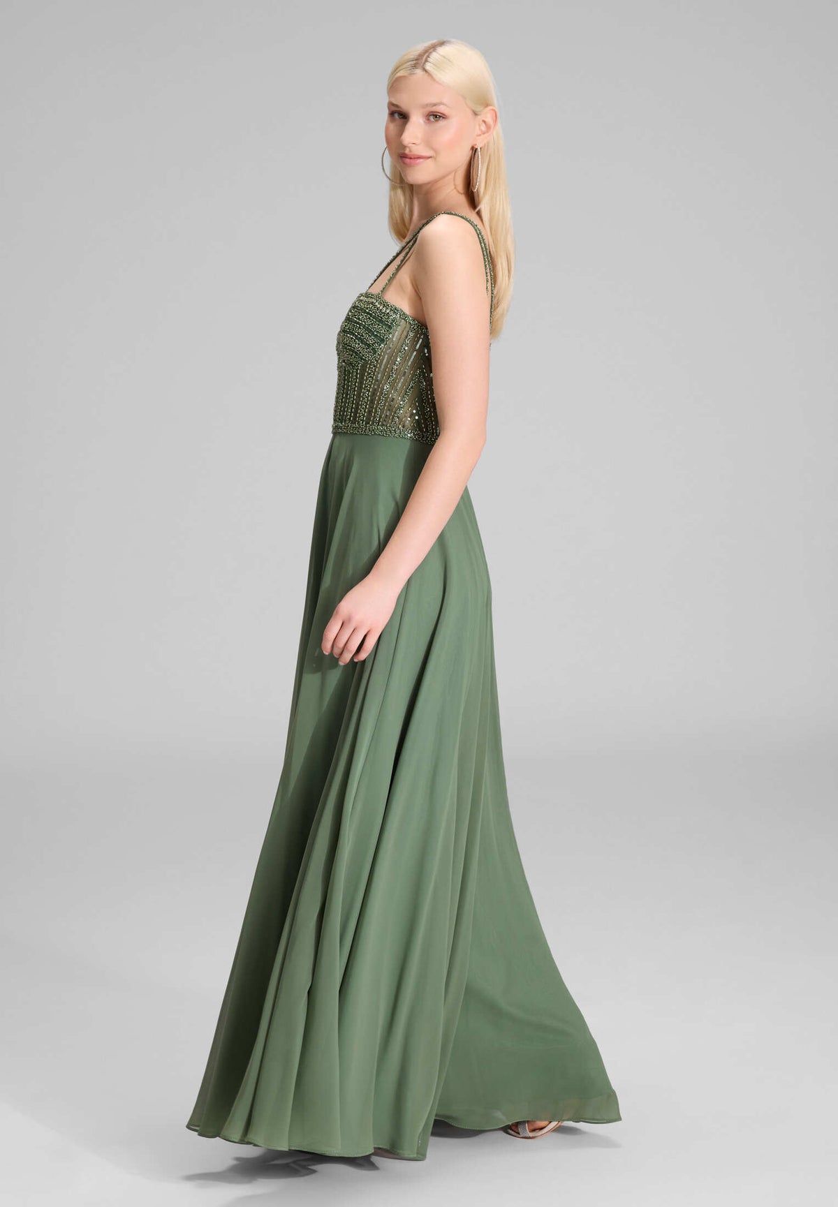Corsagenkleid im See-Through-Look