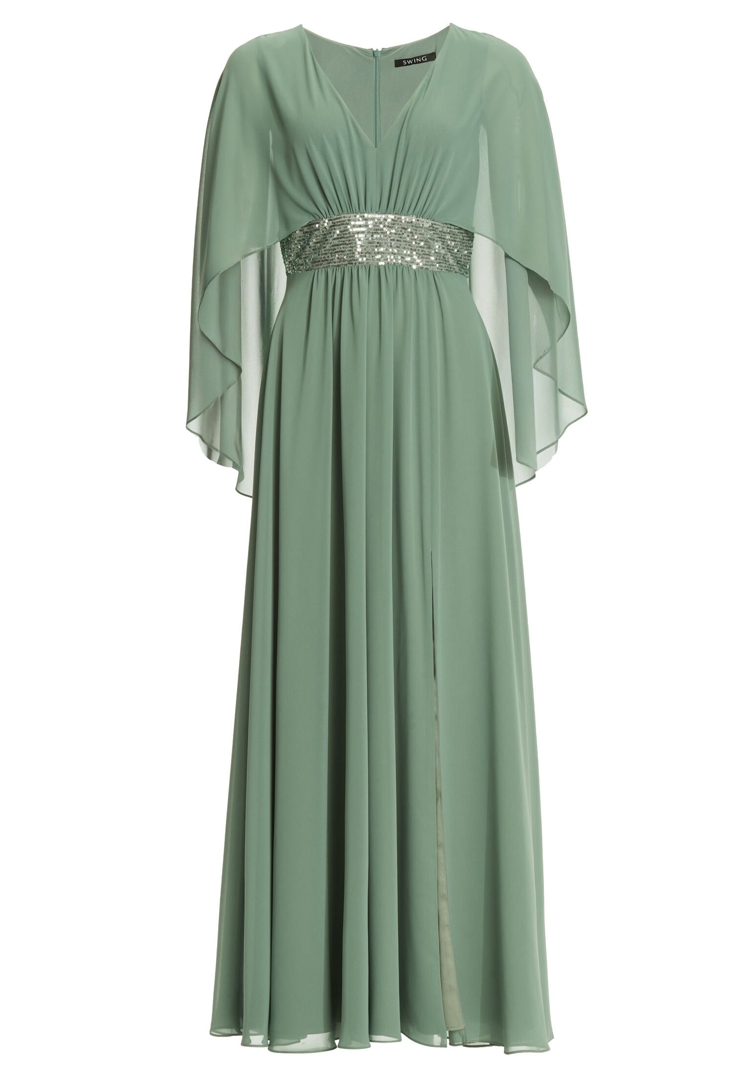 Abendkleid mit Cape aus Chiffon