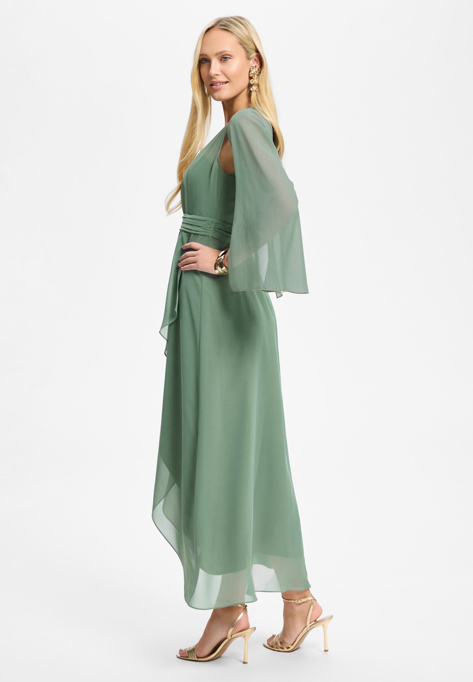 Stola aus Crinkle Chiffon