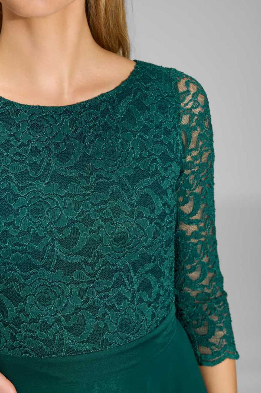 Midikleid mit fließendem Chiffon-Rock