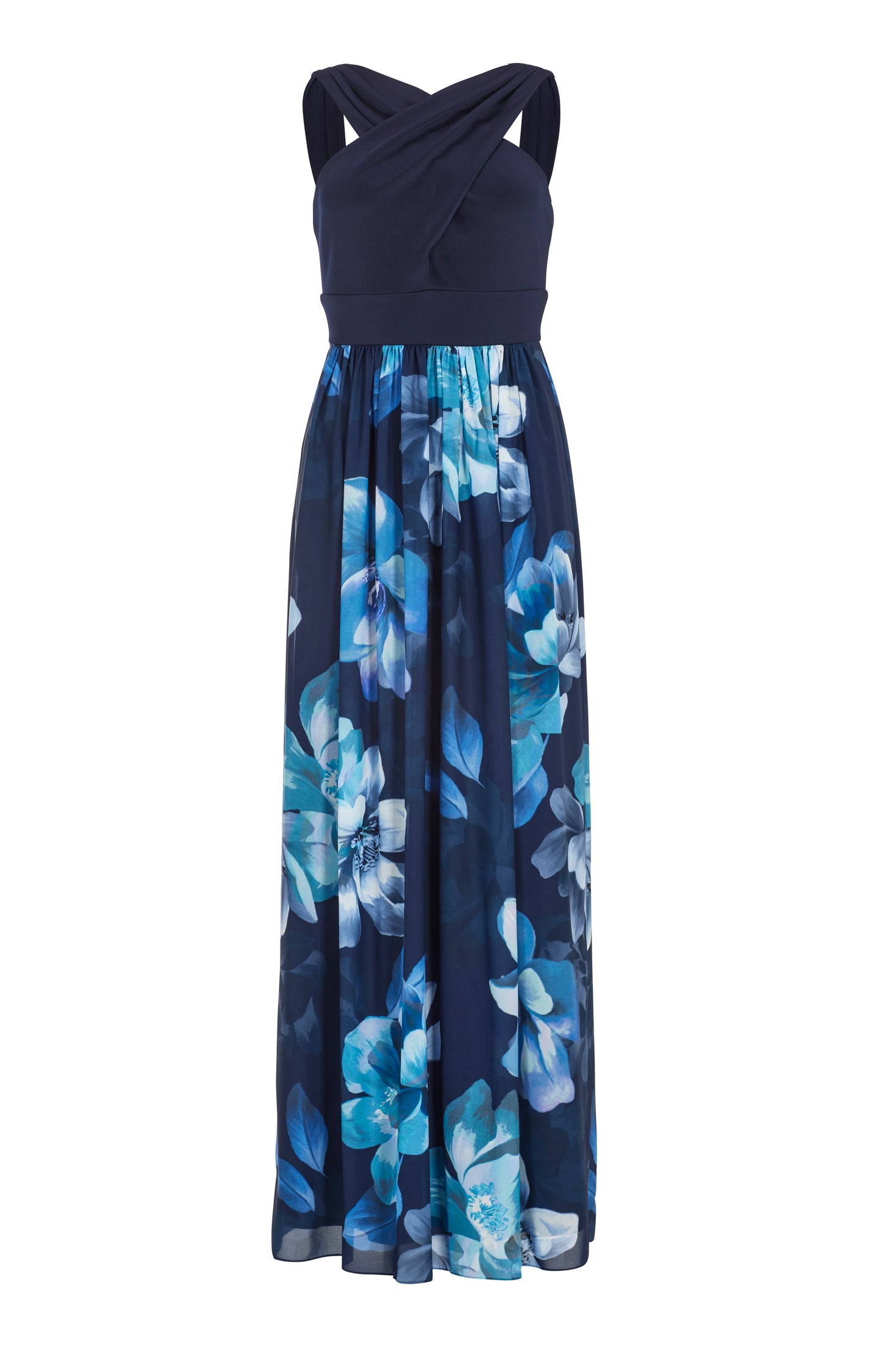 Maxikleid mit Criss-Cross-Trägern