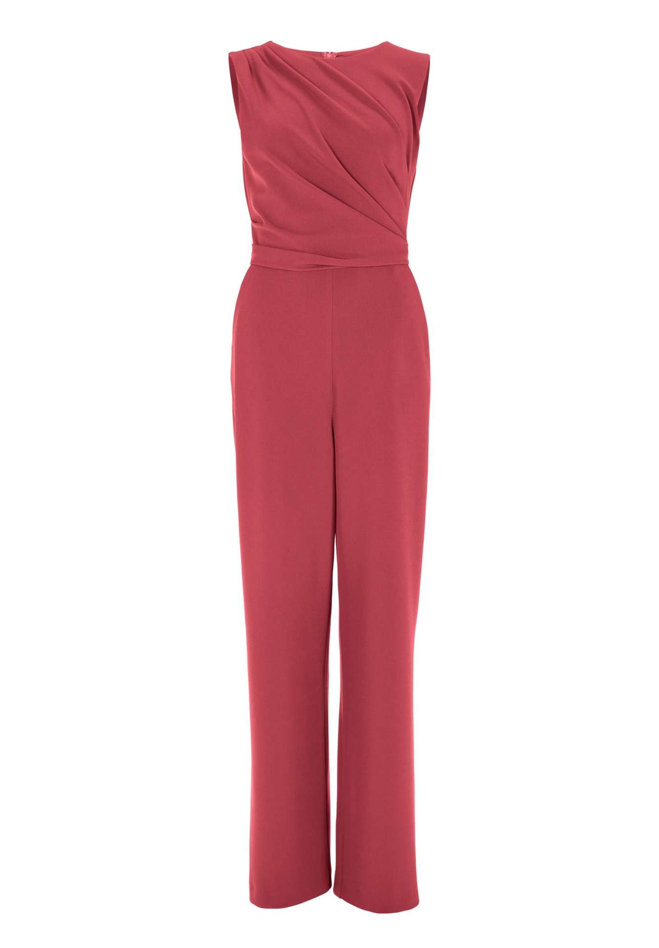 Jumpsuit aus Jersey Crêpe mit Drapierung