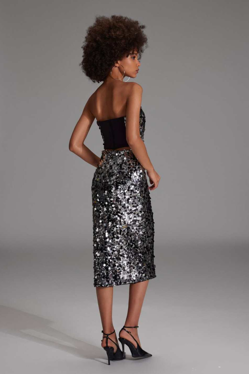 Bralette Oberteil mit großen Pailletten