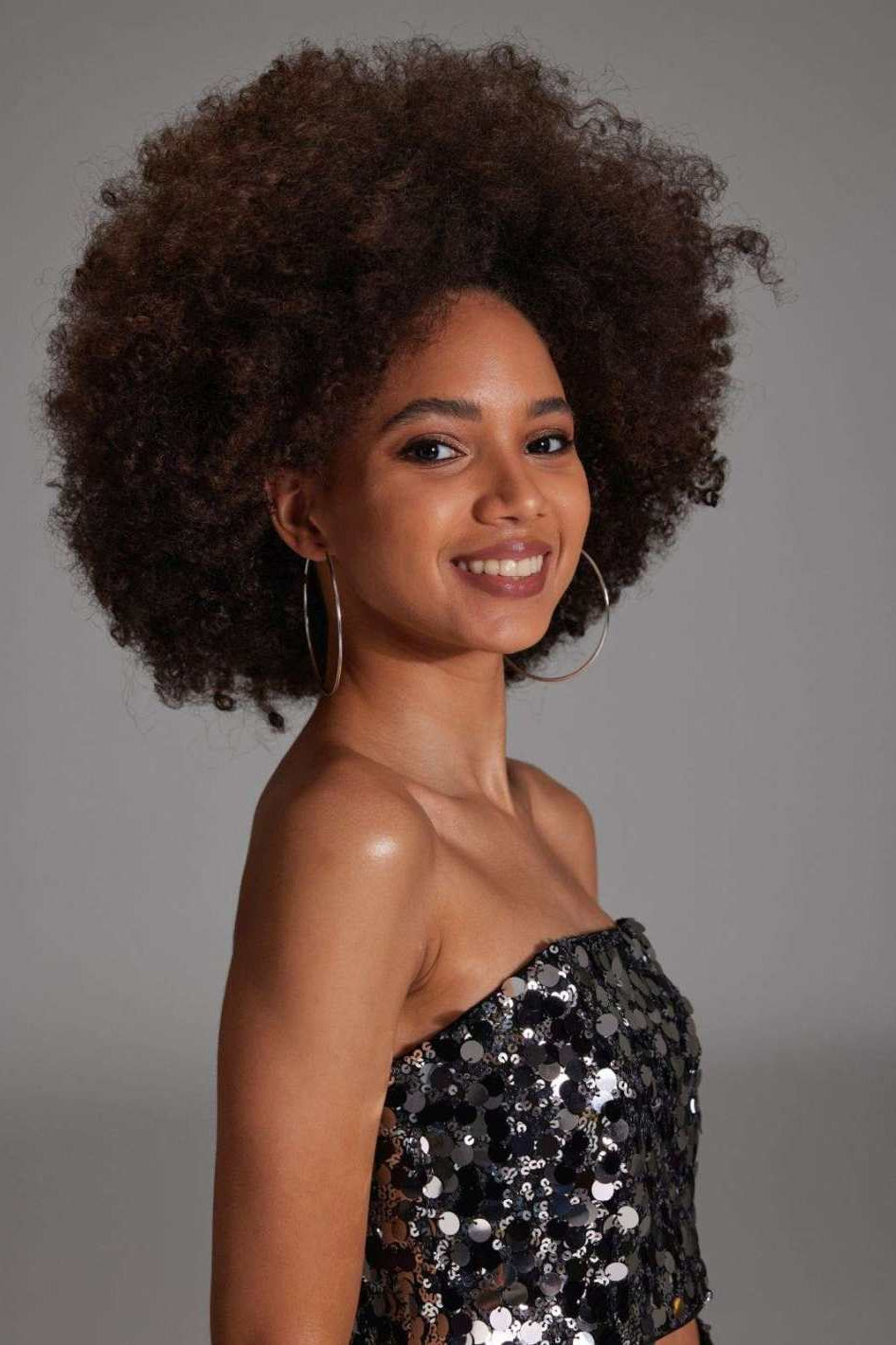 Bralette Oberteil mit großen Pailletten