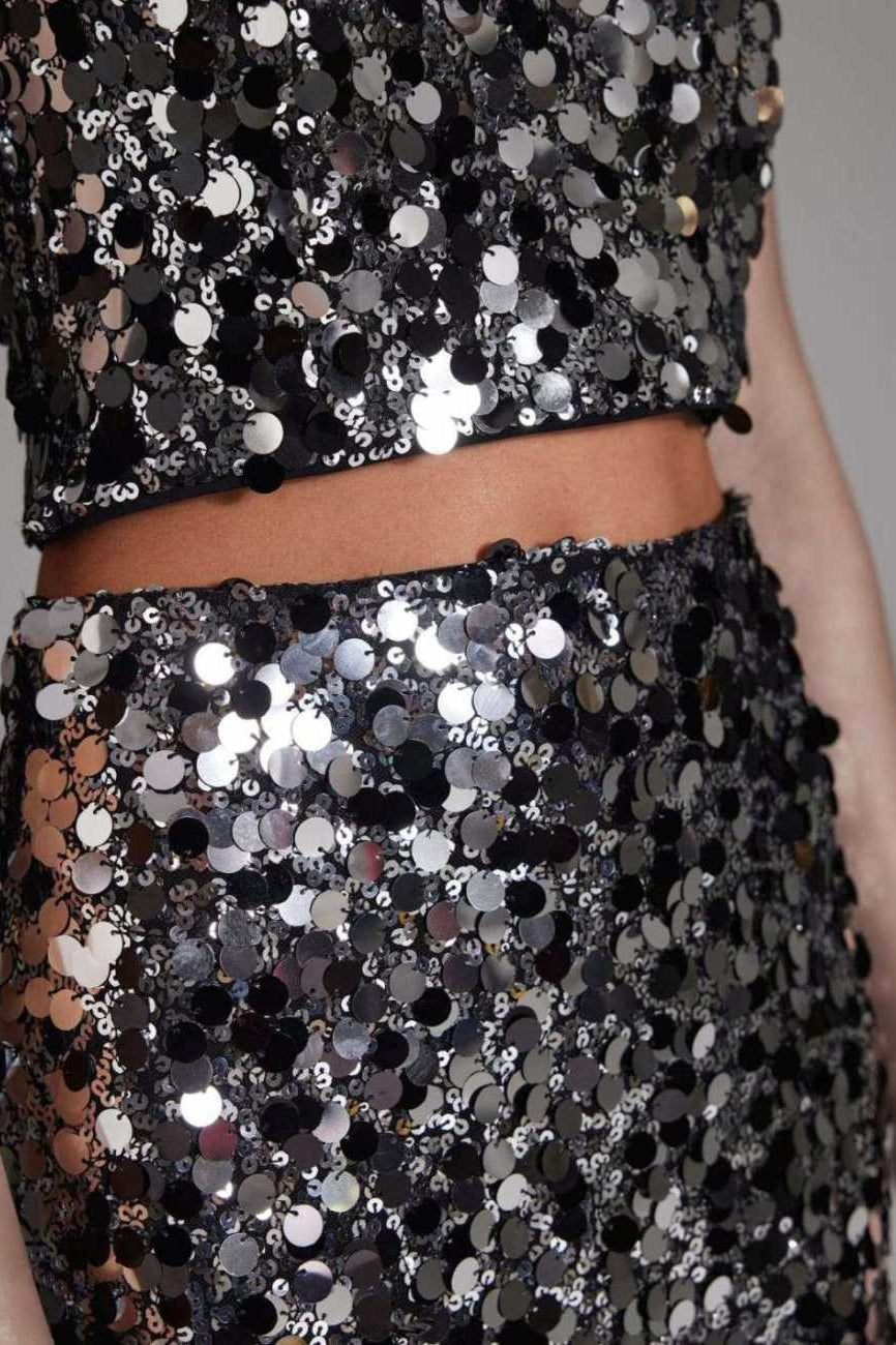 Bralette Oberteil mit großen Pailletten