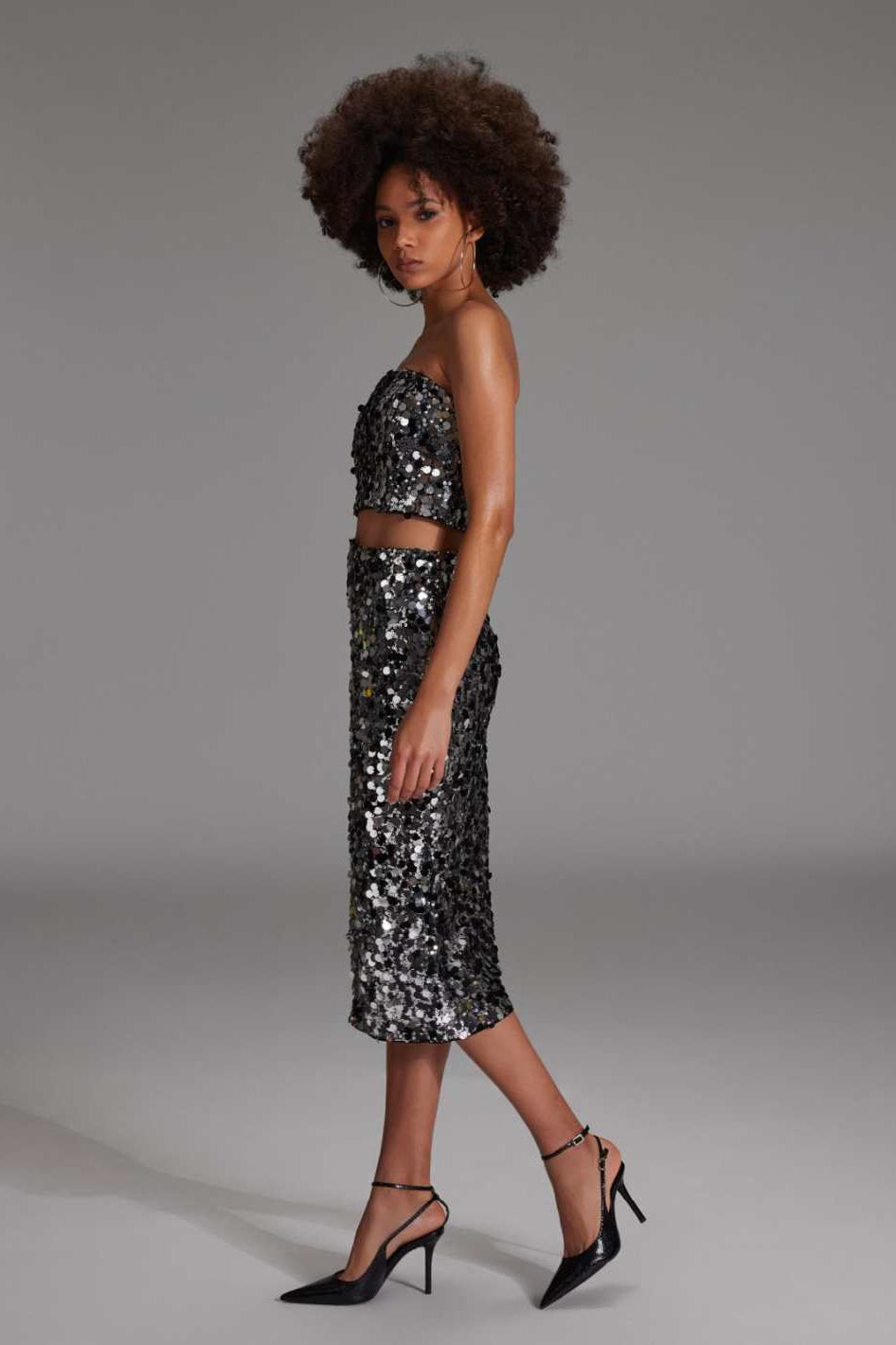 Bralette Oberteil mit großen Pailletten