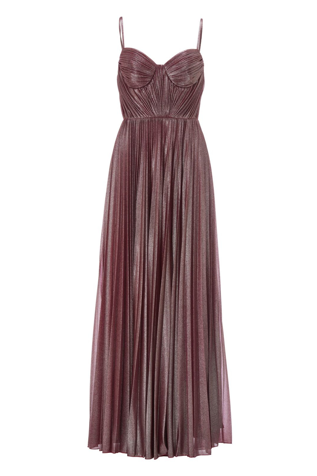 Schimmerndes Plisseekleid