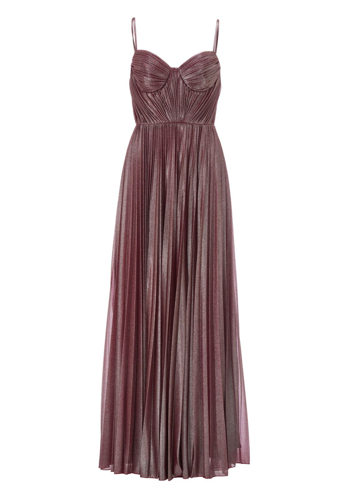 Schimmerndes Plisseekleid