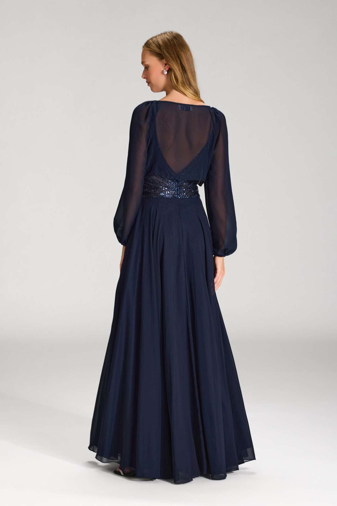 Wickelbolero mit langen Ärmeln