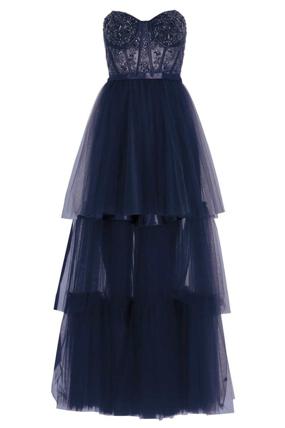 Vokuhila-Kleid mit Corsagentop