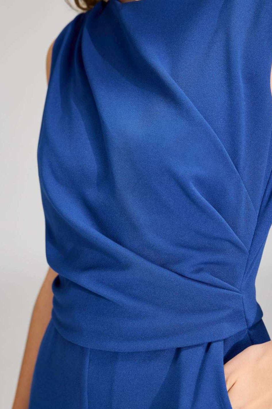 Jumpsuit aus Crepe Jersey mit Drapierung