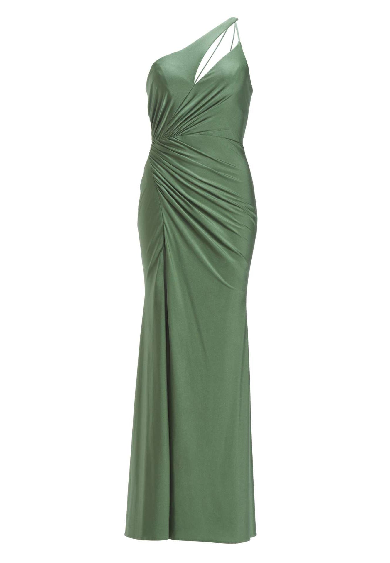 One-Shoulder-Kleid mit Cut-Out und Beinschlitz