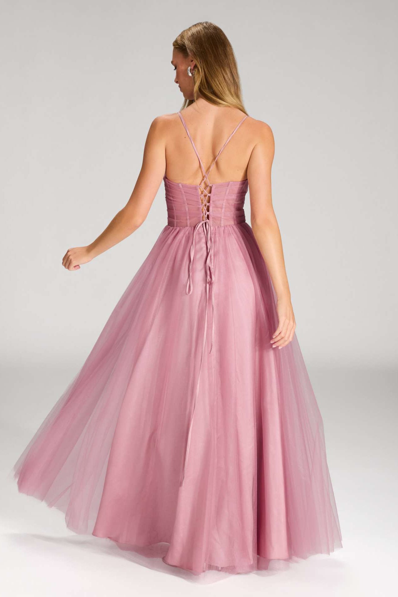 Tüllkleid mit Transparent-Effekt