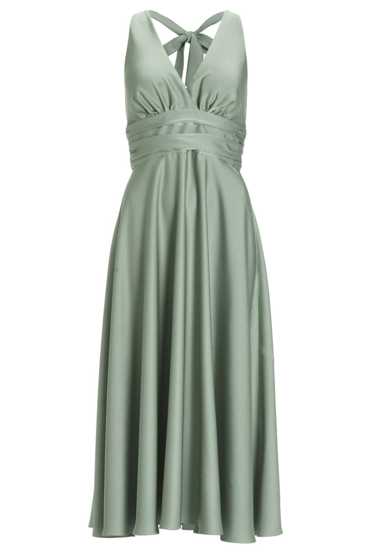 Neckholder Kleid aus Satin