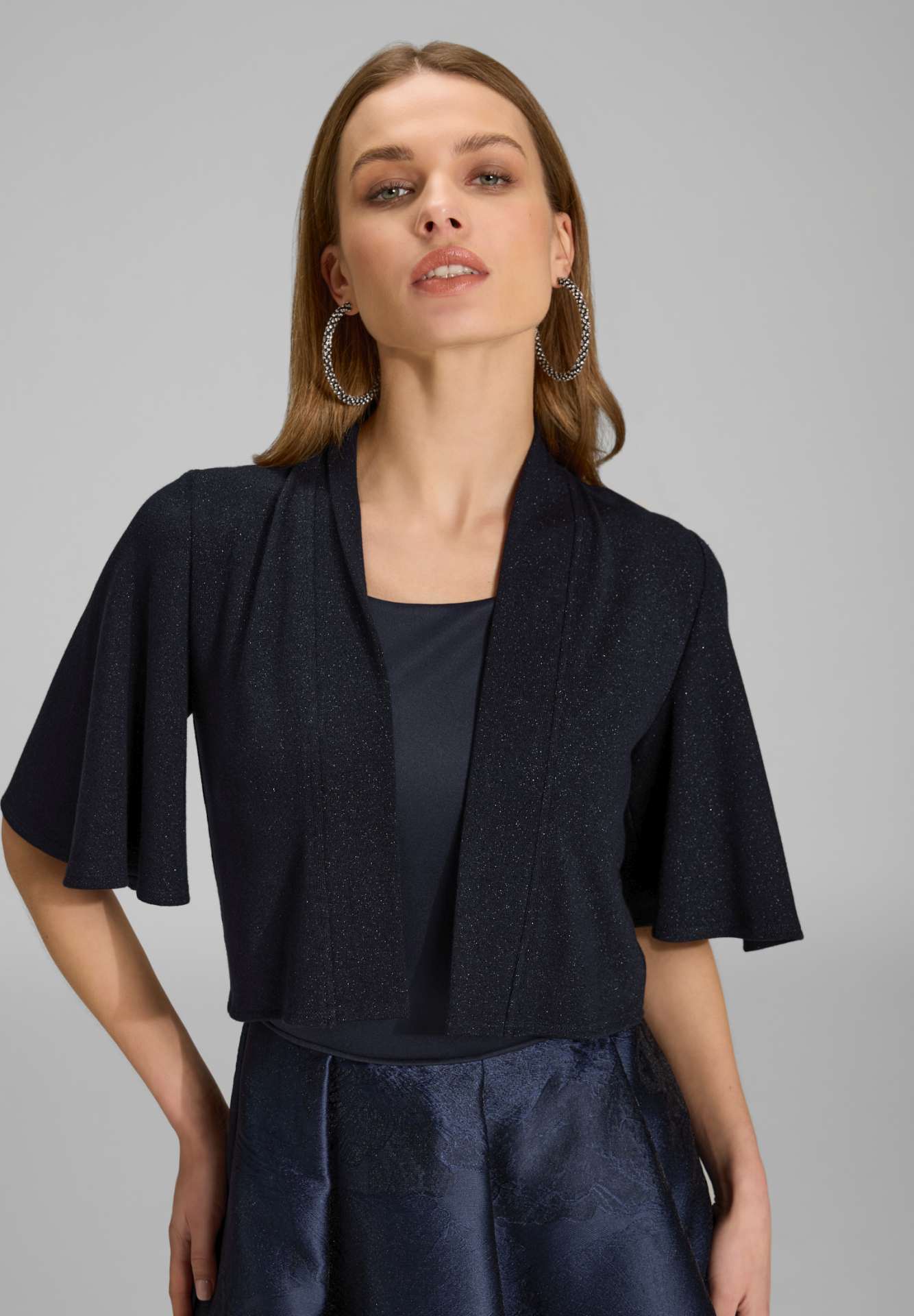 Jersey Bolero mit weiten Ärmeln