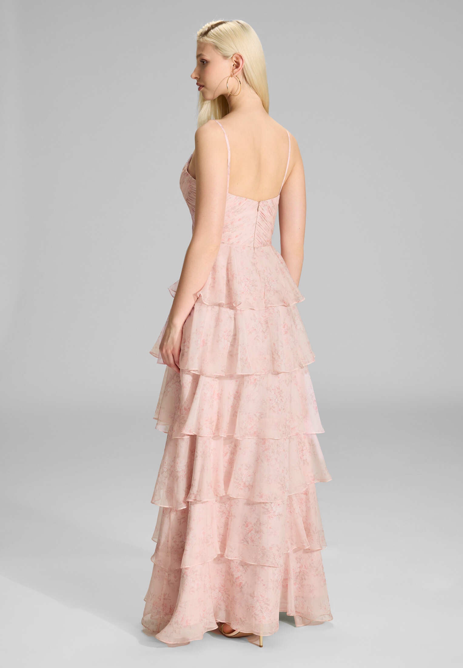 Volantkleid aus Chiffon