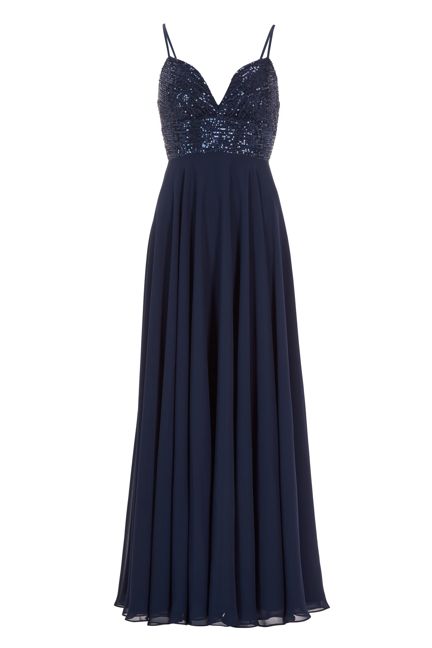 Abendkleid mit Schnür-Oberteil aus Paillette