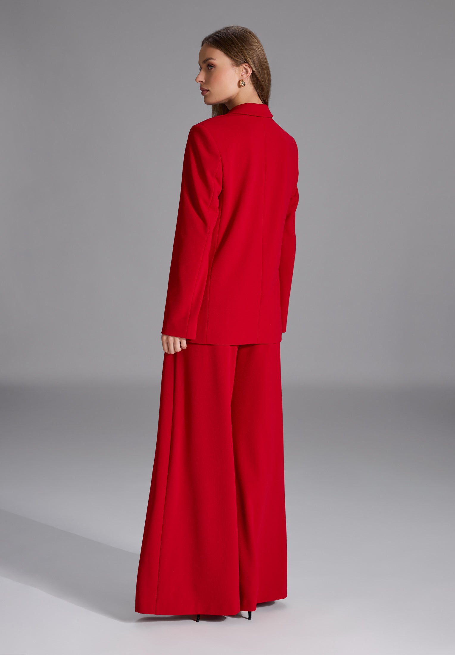 Oversized Blazer aus Crepe Jersey