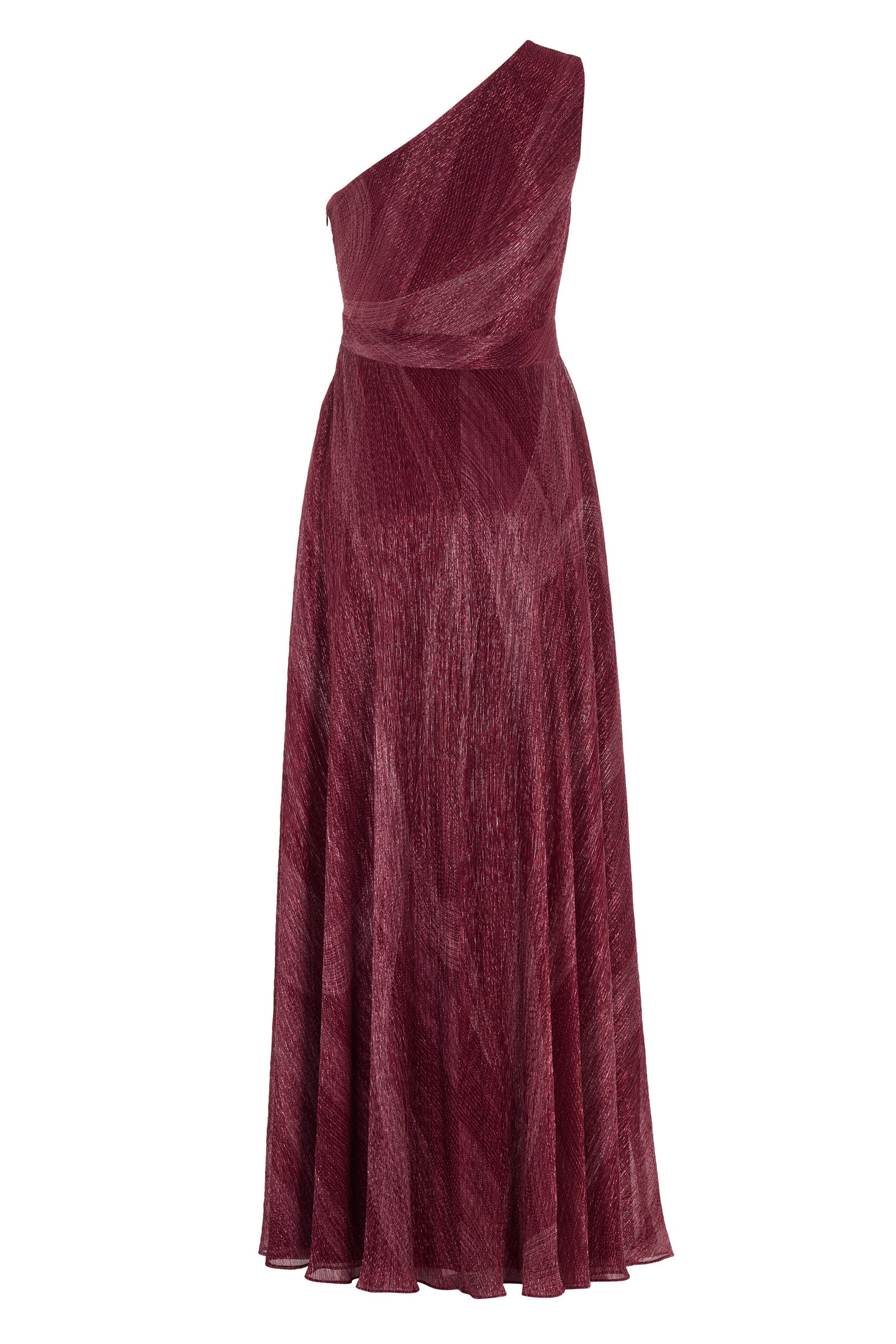 Asymmetrisches Abendkleid mit Cut-out und Beinschlitz