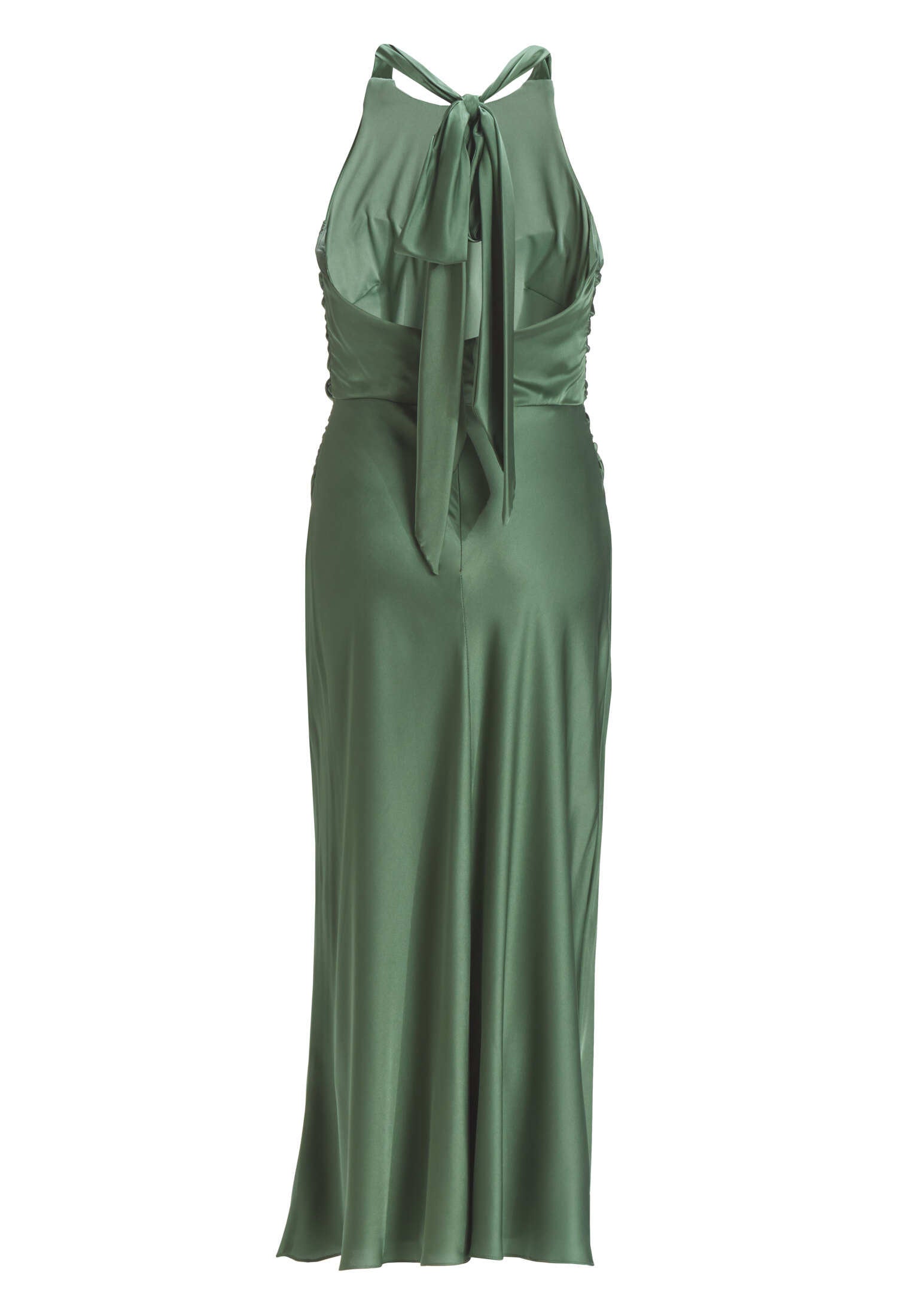 Midikleid aus Satin mit Rückenausschnitt