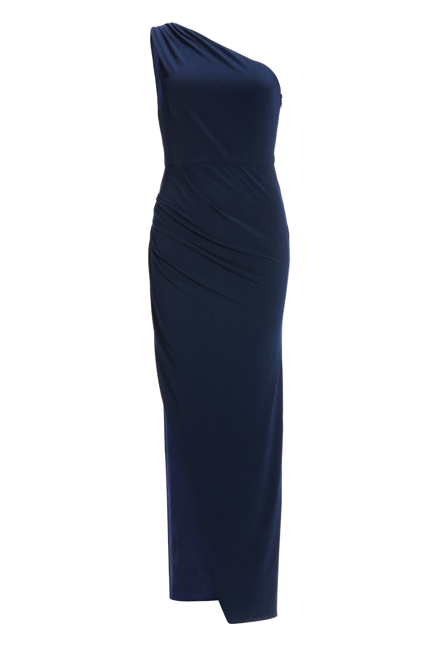 One-Shoulder Abendkleid aus Jersey mit Drapierungen
