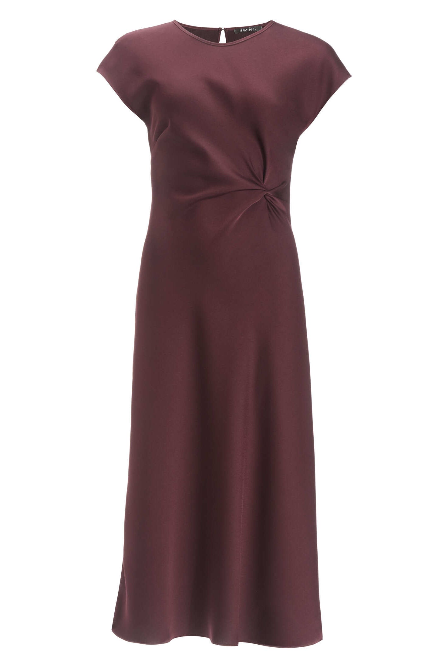 Slip Dress aus Satin mit Twist Detail