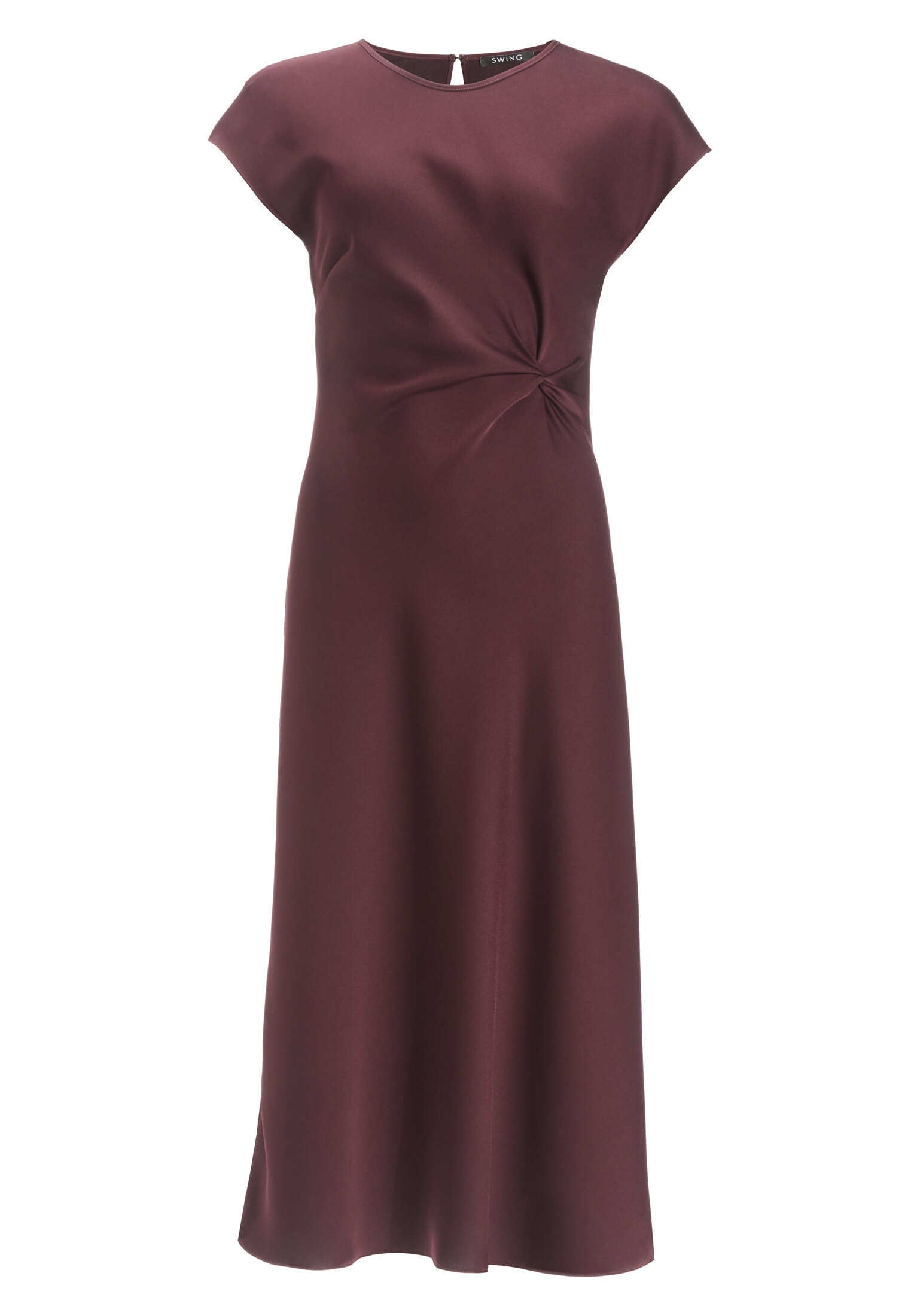 Slip Dress aus Satin mit Twist Detail