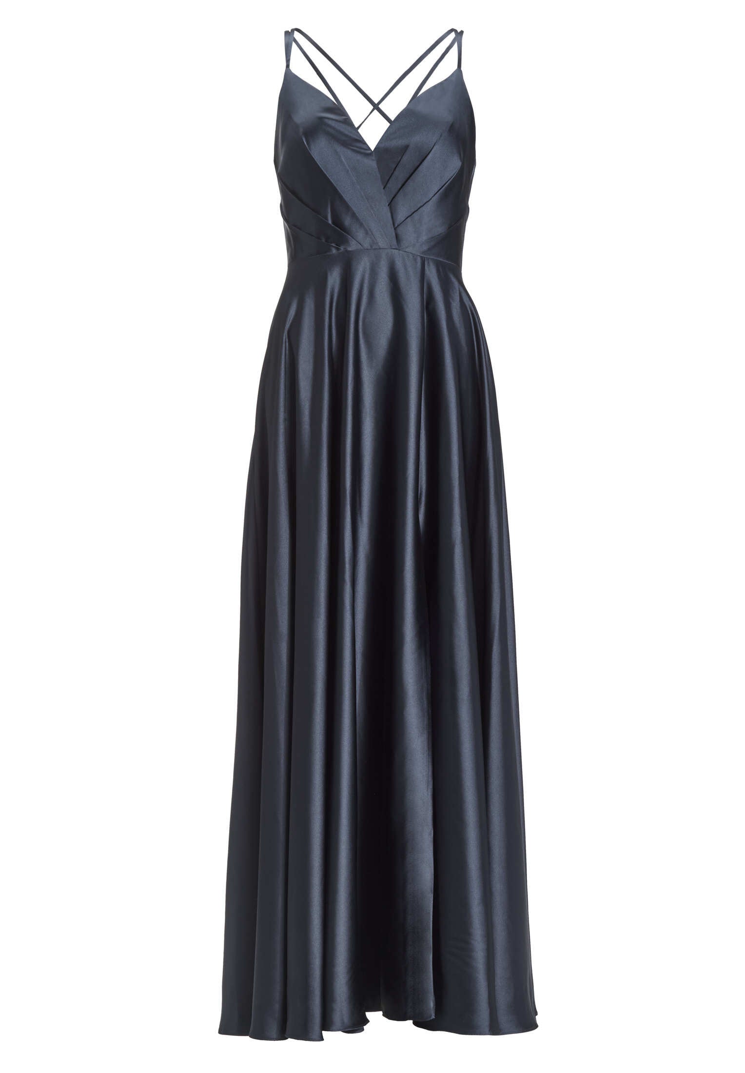 Satinkleid mit Beinschlitz