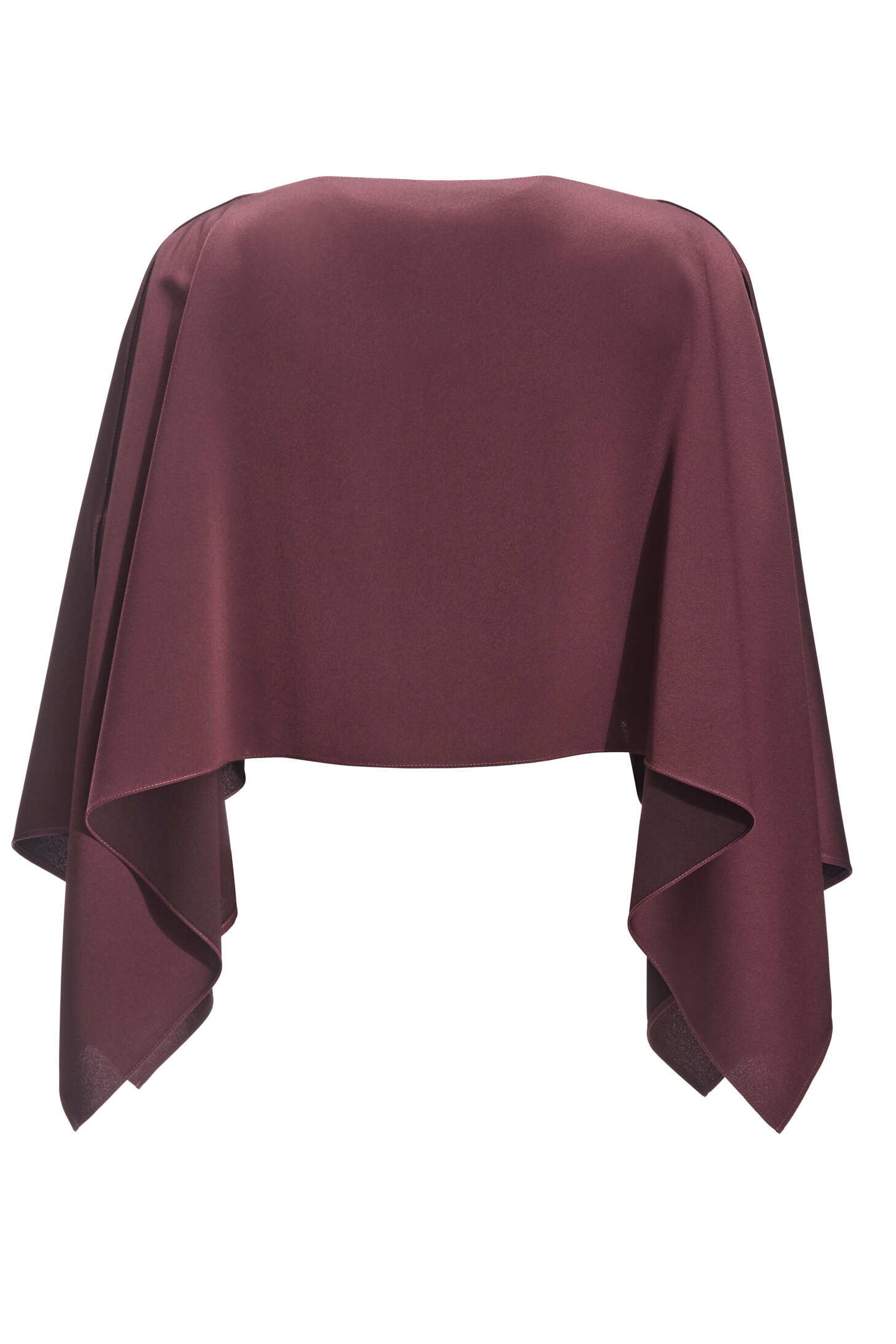 Stola-Top aus Satin mit seitlichen Schlitzen