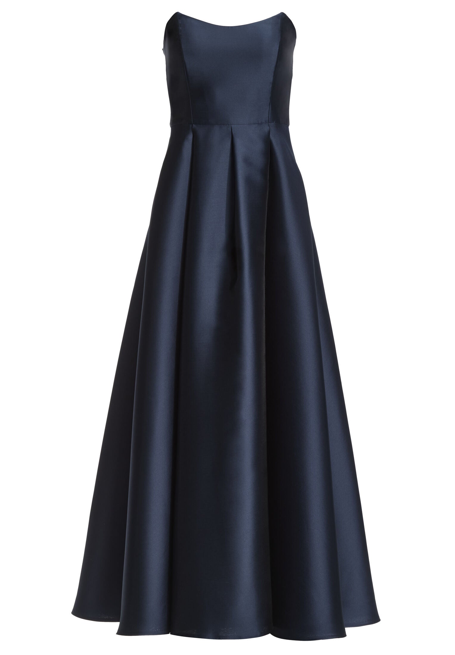 Abendkleid aus edlem Twill mit Korsage Oberteil