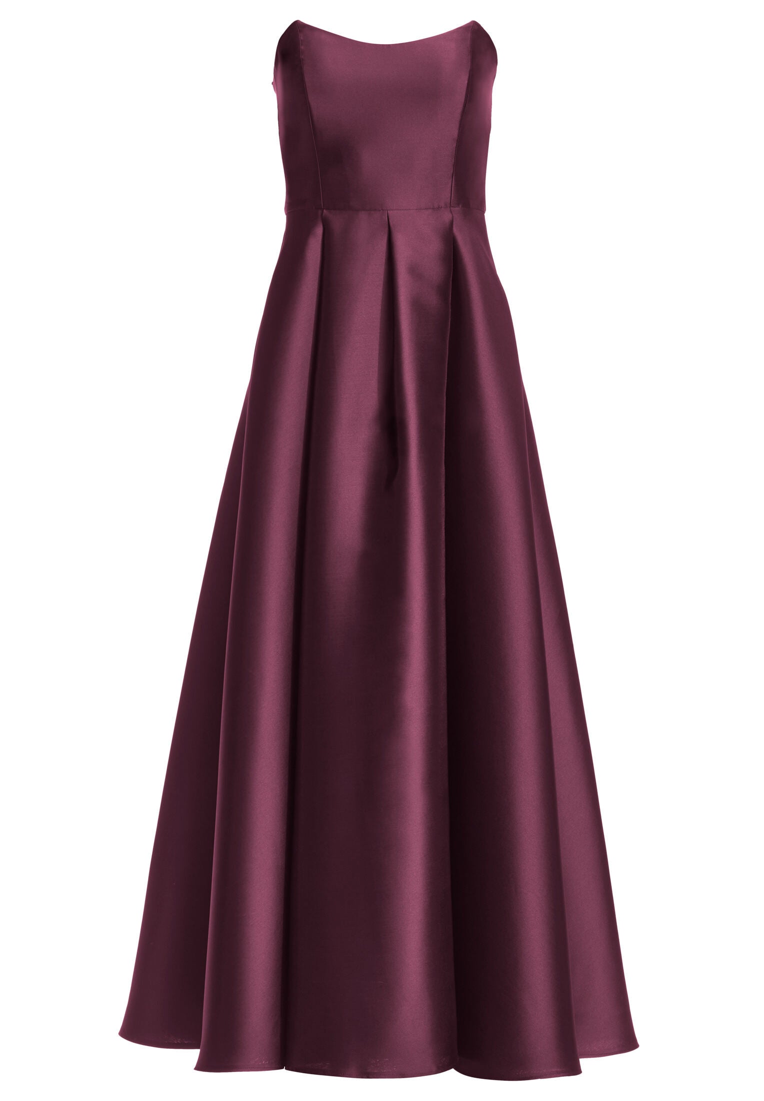 Abendkleid aus edlem Twill mit Korsage Oberteil