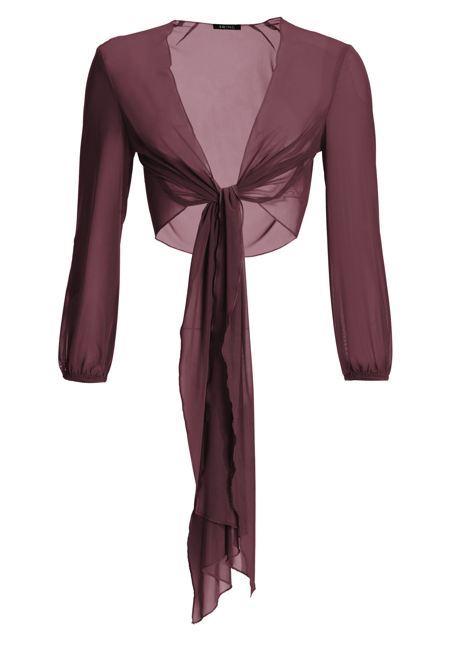 Wickelbolero aus Mesh