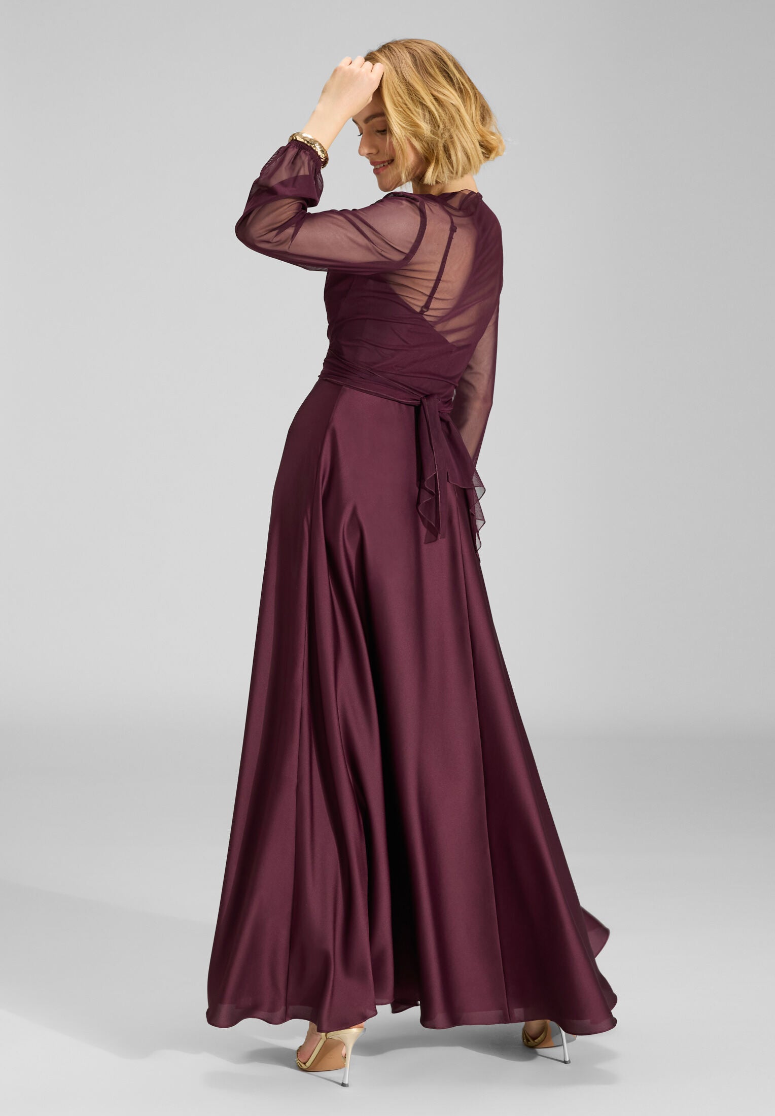 Wickelbolero aus Mesh