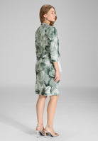 Taillierte Jacke aus bedrucktem Scuba