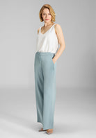 Top aus nachhaltigem Satinchiffon