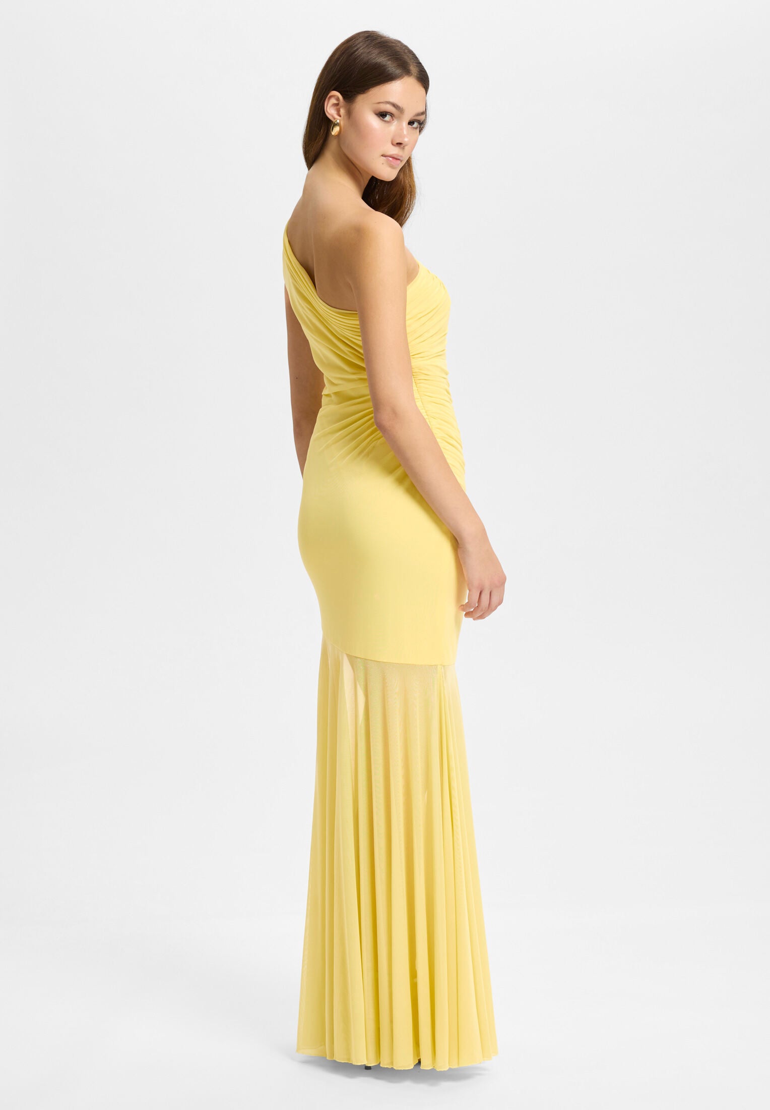 One-Shoulder-Kleid mit Cut-Out Detail