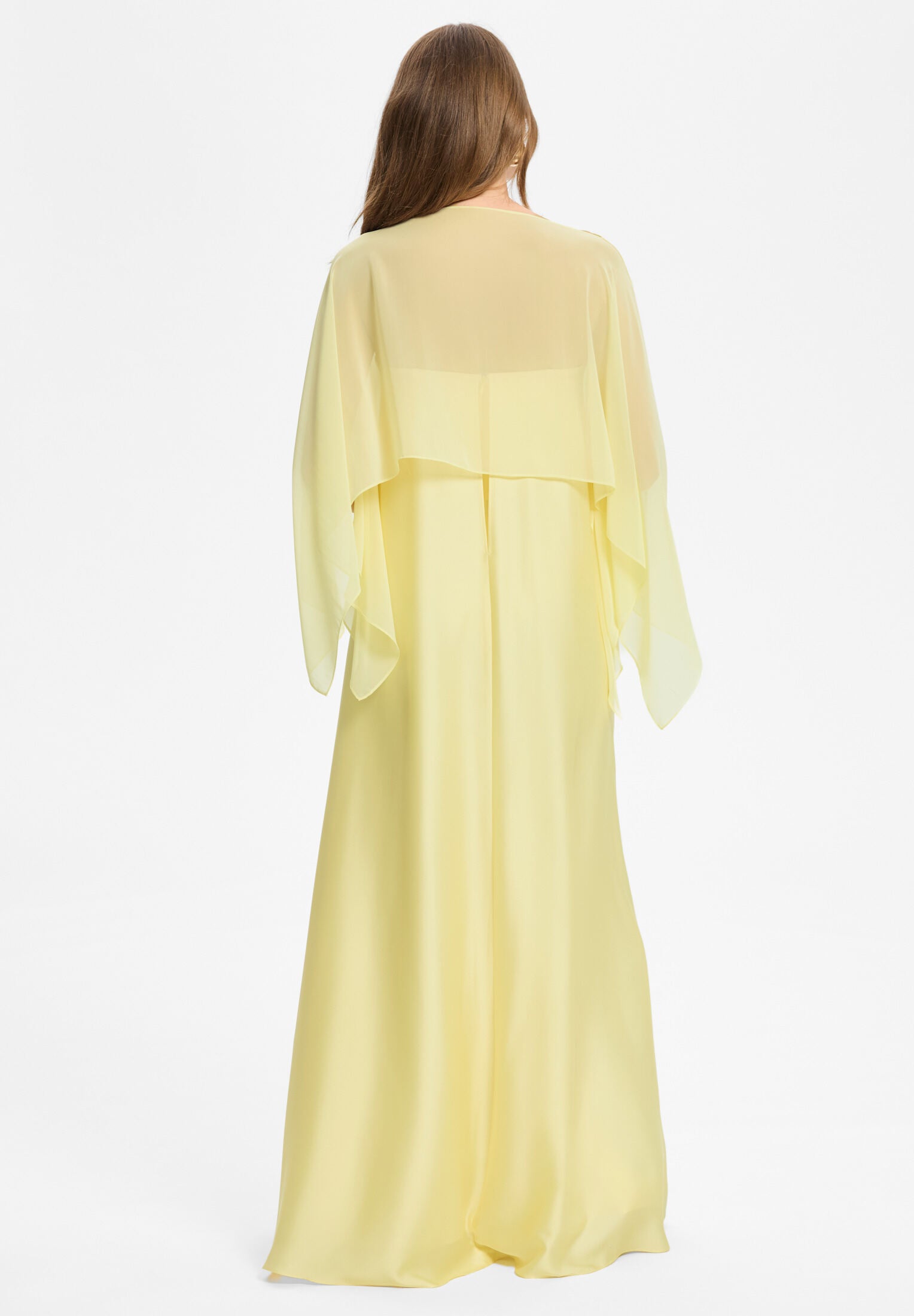 Schlupf-Stola aus Chiffon mit Ärmelschlitzen