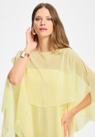 Schlupf-Stola aus Chiffon mit Ärmelschlitzen