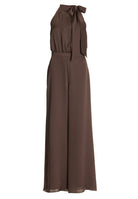 Jumpsuit mit Schluppe aus Satin