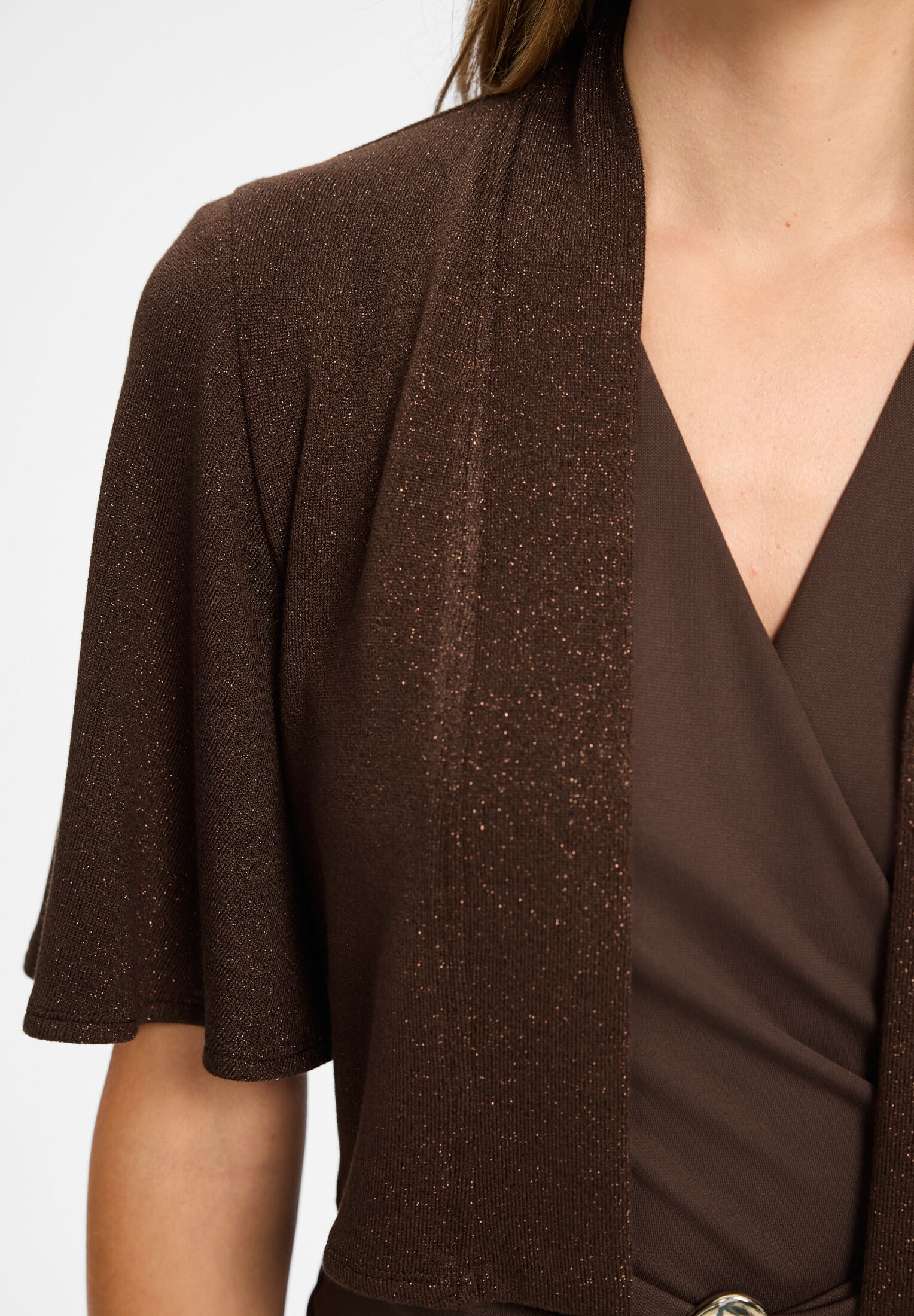 Jersey Bolero mit weiten Ärmeln