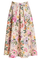 Faltenrock aus bedrucktem Twill