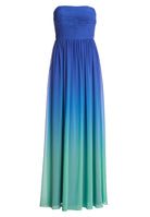 Abendkleid mit Chiffonrock im Ombré-Look