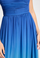 Abendkleid mit Chiffonrock im Ombré-Look