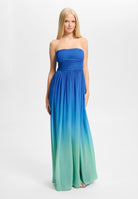 Abendkleid mit Chiffonrock im Ombré-Look blue | turquoise ombre