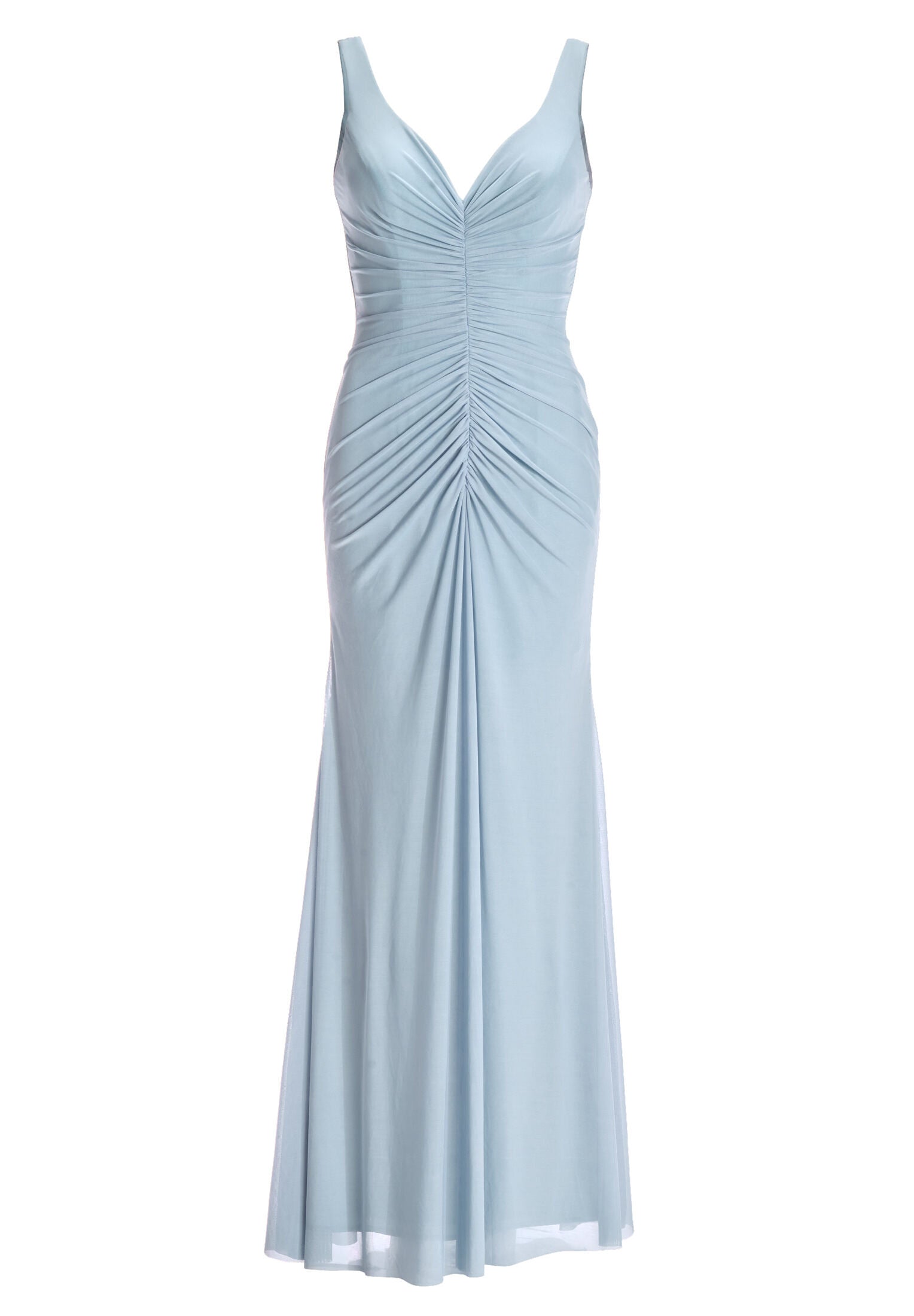 Figurbetontes Abendkleid mit feiner Raffung