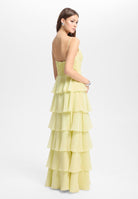 Abendkleid aus Chiffon mit Volants