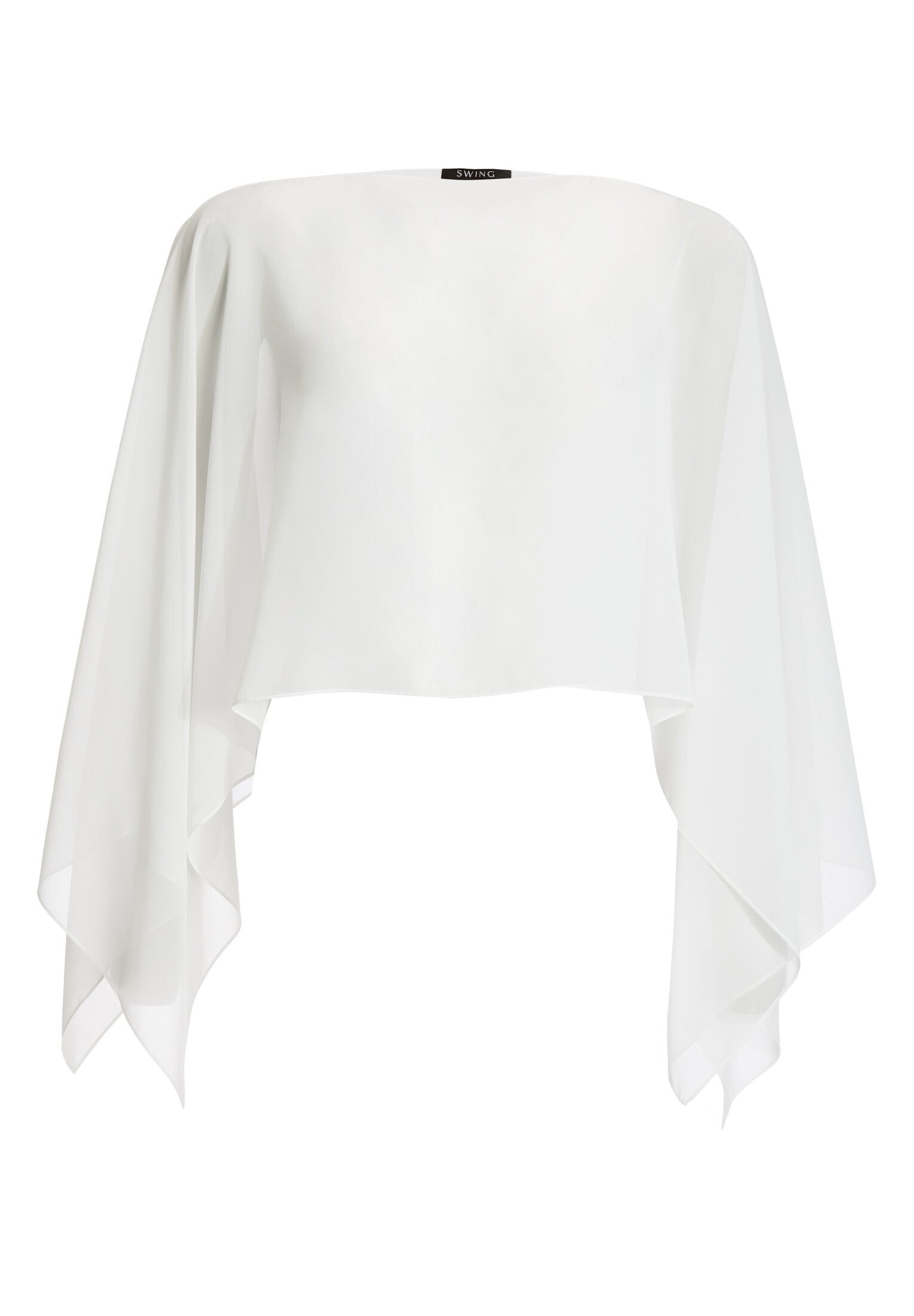 Schlupf-Stola aus Chiffon mit Ärmelschlitzen